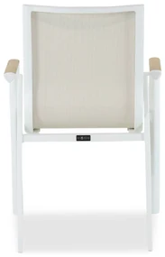 Tuinset 8 personen 300 cm Aluminium/textileen Wit Lifestyle Garden Furniture Fiora/Los