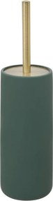 5Five Savona Toiletborstel in houder 10x35cm - Polyresin kunststeen - Ficus groen - Modern & luxe