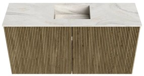 Mondiaz Joya DLux 80cm toiletmeubel dusk met wastafel faye midden zonder kraangat ostra