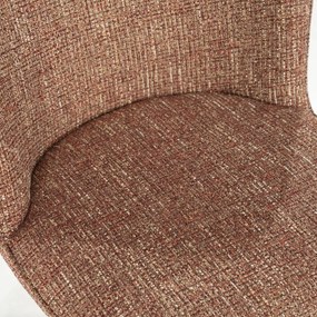 Eleonora Molly Draaibare Eetkamerstoel Rood Met Beige Poten