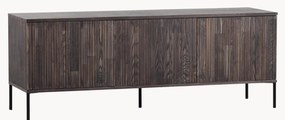 Tv-meubel New Gravure van essenhout met geribde voorkant