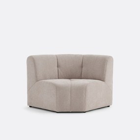 1-zits modulaire hoektafel fauteuil van fijn chenille, ANETA