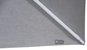 Zweefparasol  3x3m S2 Excellent (excl. voet) Grijs-antraciet Camello Luna