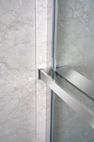 Sapho Shelf handdoekhouder en planchet voor douchewand chroom