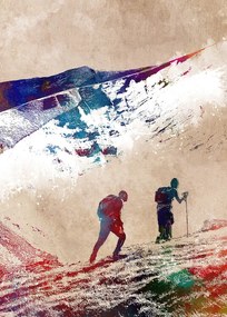 Ilustratie Mountaineers Sport Art, Justyna Jaszke