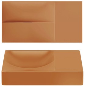 Clou Vale keramische fontein 38cm zonder kraangat rechts zand mat