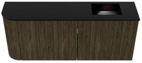 Mondiaz Joya 100cm toiletmeubel ronding links shadow met wastafel faye rechts 1 kraangat urban