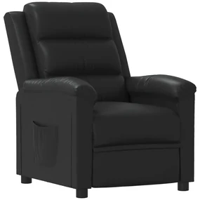 vidaXL Fauteuil verstelbaar kunstleer zwart