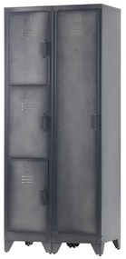 Woood Cas Smalle Lockerkast Metaal - 38x45.5x180cm.
