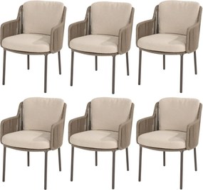 Bernini dining tuinstoel terre 4 Seasons Outdoor set van 6