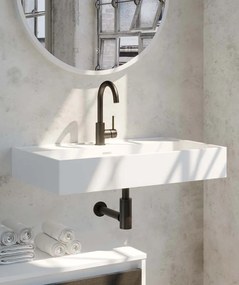 Brauer Black Edition ColdStart wastafelkraan hoog met draaibare ronde uitloop model A zwart mat