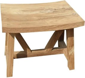 Stool voetenbank robuust teak