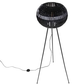 Moderne vloerlamp tripod zwart - Zoë