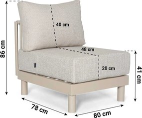 Hoek loungeset 6 personen Rope Zand/Beige  Lifestyle Garden Furniture Solento