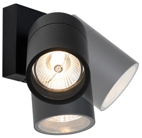 Buitenwandlamp zwart AR70 verstelbaar IP44 - Solo