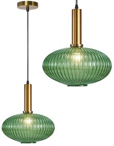 Hanglamp Glas Groen APP465-1CP