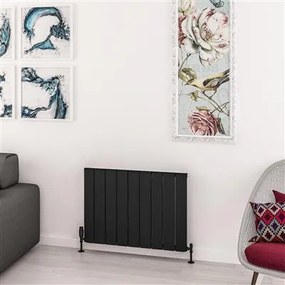 Eastbrook Withington radiator 85x60cm aluminium 889W zwart mat