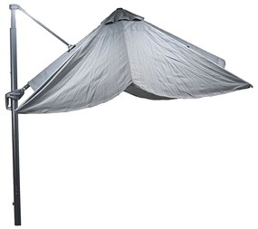 Garden Impressions Hawaii Big Pole telescopic zweefparasol 300x400 cm - donker grijs