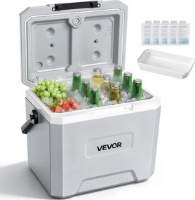 VEVOR Koelbox 22L, Passieve Koelbox, Houdt Inhoud 48 uur Koel, Geïsoleerde Box met IJsvak en Stevig Handvat, Koelbox zonder Elektrisch, Ultralicht voor Kamperen, Concerten en Sport