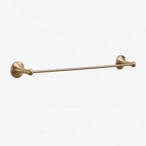 Wandhanddoekhouder Met Stang ↔︎60 Cm Voor Badkamer In Roestvrij Staal Alejandra Geborsteld Goud - Sklum