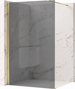 Walk-in douchewand Rea Flexi Grey / Gold 90