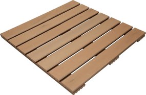Terrastegel composiet 50 x 50 cm bruin gevlamd FSC (24 mm) massief