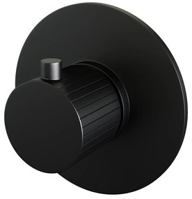 Brauer Stripe inbouwthermostaat zwart mat