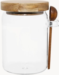 Voedselopslagpotten Delices van borosilicaatglas met lepels, 4-delig