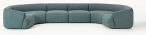 Modulaire XL bouclé U-bank Sofia