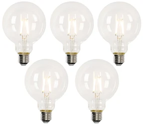 Set van 5 Smart E27 LED lamp G95 4,5W 470 lm 1800-4000K