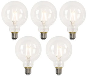 Set van 5 Smart E27 LED lamp G95 4,5W 470 lm 1800-4000K