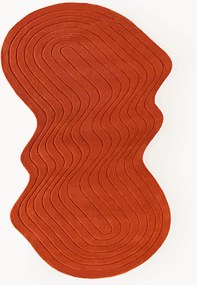 Handgetuft wollen vloerkleed Aliza in organische vorm