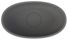 Riho Escala ovale waskom solid surface antraciet mat