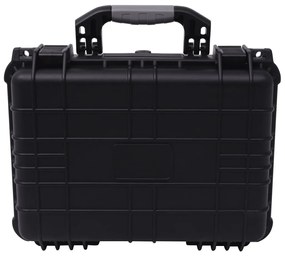 vidaXL Beschermende materiaalkoffer 40,6x33x17,4 cm zwart