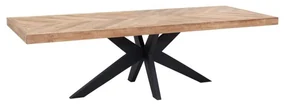 DTP Home Masterpiece Einstein Teak Eettafel Hongaarse Punt 260 Cm - 260 X 100cm.