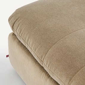 Modulaire voetensteun in stonewashed fluweel, GIULIANO