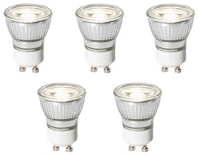 Set van 5 GU10 dimbare LED lampen 35mm 4W 230 lm 4000K
