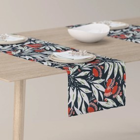 Dekoria Rechthoekige tafelloper, donkerblauw-rood, 40 x 130 cm