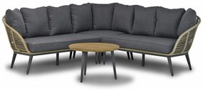 Hoek loungeset 4 personen Aluminium/wicker Taupe  Coco Coco Leonardo