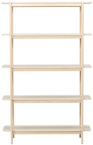 Openkast Met Vijf Planken Whitewash - 120x40x190cm.