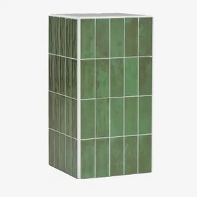 Vierkante Tuintafel 30x30 Cm In Cement En Bongani Tegels Cactus Groen - Sklum