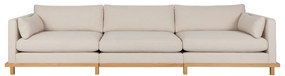 Zuiver Blossom Oak Design Bank Met Eikenhout Plateau 4,5-zits Oak Sand