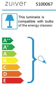 Zuiver Marlon Slanke Vloerlamp Zwart