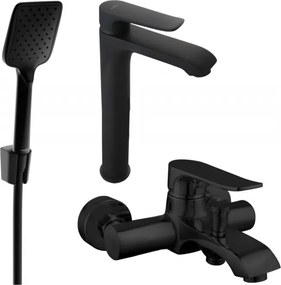Mexen Pecos R62 badkuipset, zwart - 72713R62-70