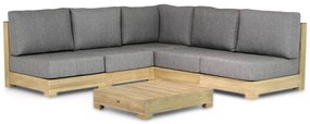 Loungeset 5 personen Teak Old teak greywash Santika Furniture Santika