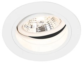 Set van 6 Ronde inbouwspot wit verstelbaar - Chuck 70 GU10 Binnenverlichting Lamp