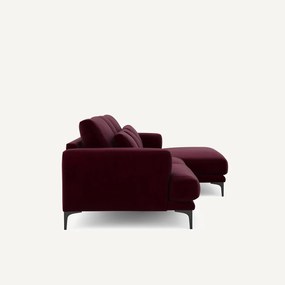 XL hoekbank rechts in fluweel, MARSILE