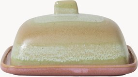 Handgemaakte botervloot 70's met reactief glazuur