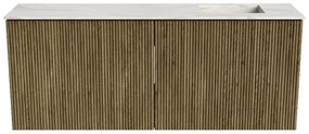 Mondiaz Joya DLux 100cm toiletmeubel dusk met wastafel faye rechts zonder kraangat ostra