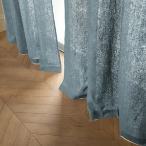 Gordijn in gewassen linnen met ringen, Private